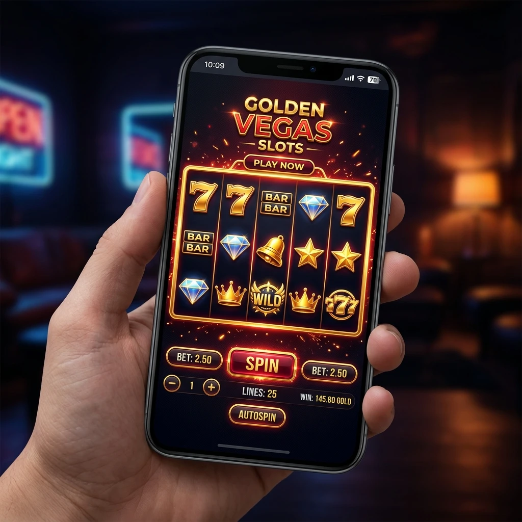 Dispositivo móvel acessando tipos de jogos